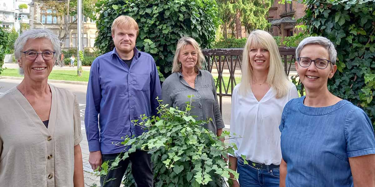 Der Wendepunkt-Vorstand 2021 (vlnr): Martina Brunner – Detlef Berger – Carmen Bremer – Malou Thoos – Isolde Lais