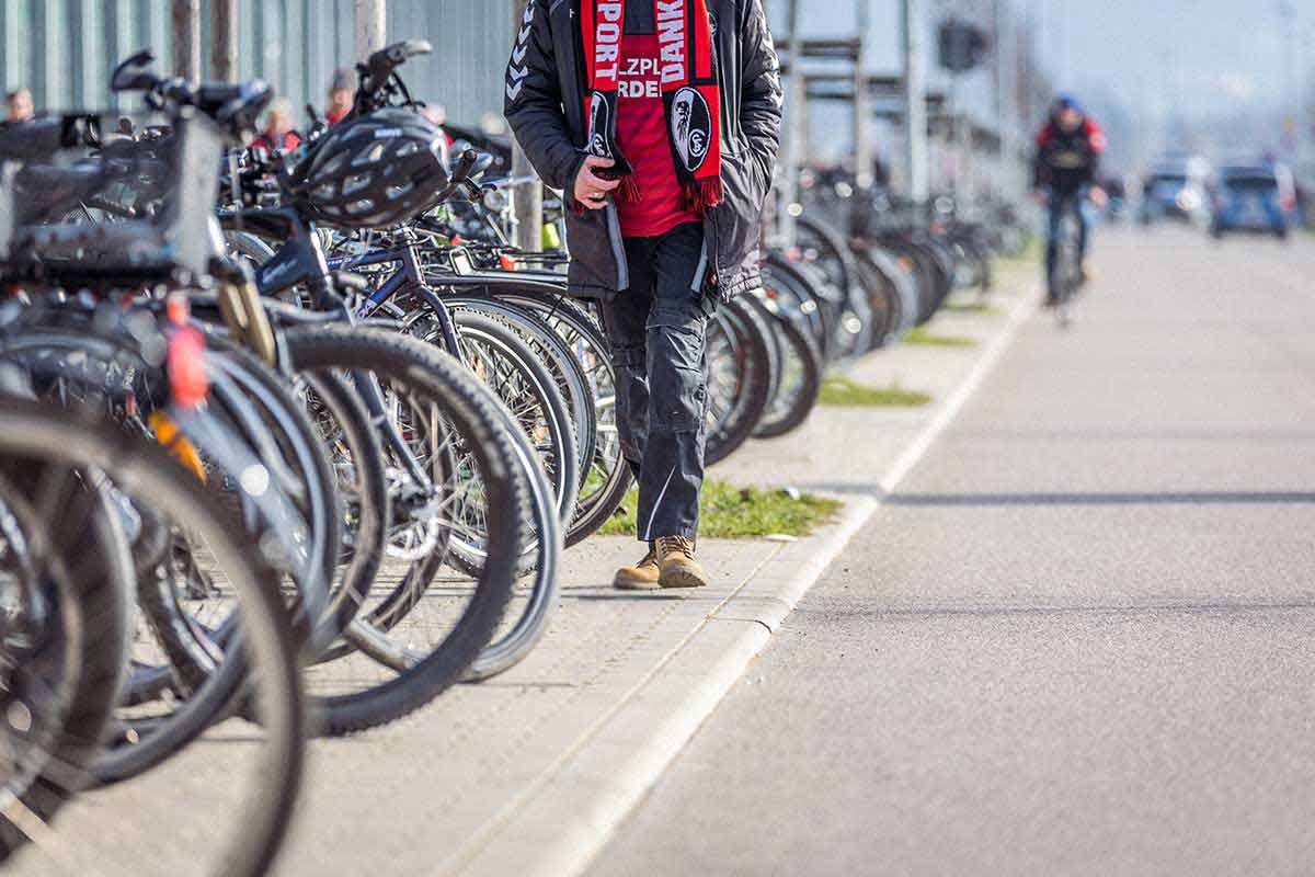 JobRad und SC-Freiburg Aktion: Fahrrad-Fan-Zahl (Foto: Carsten Riedl Photography)